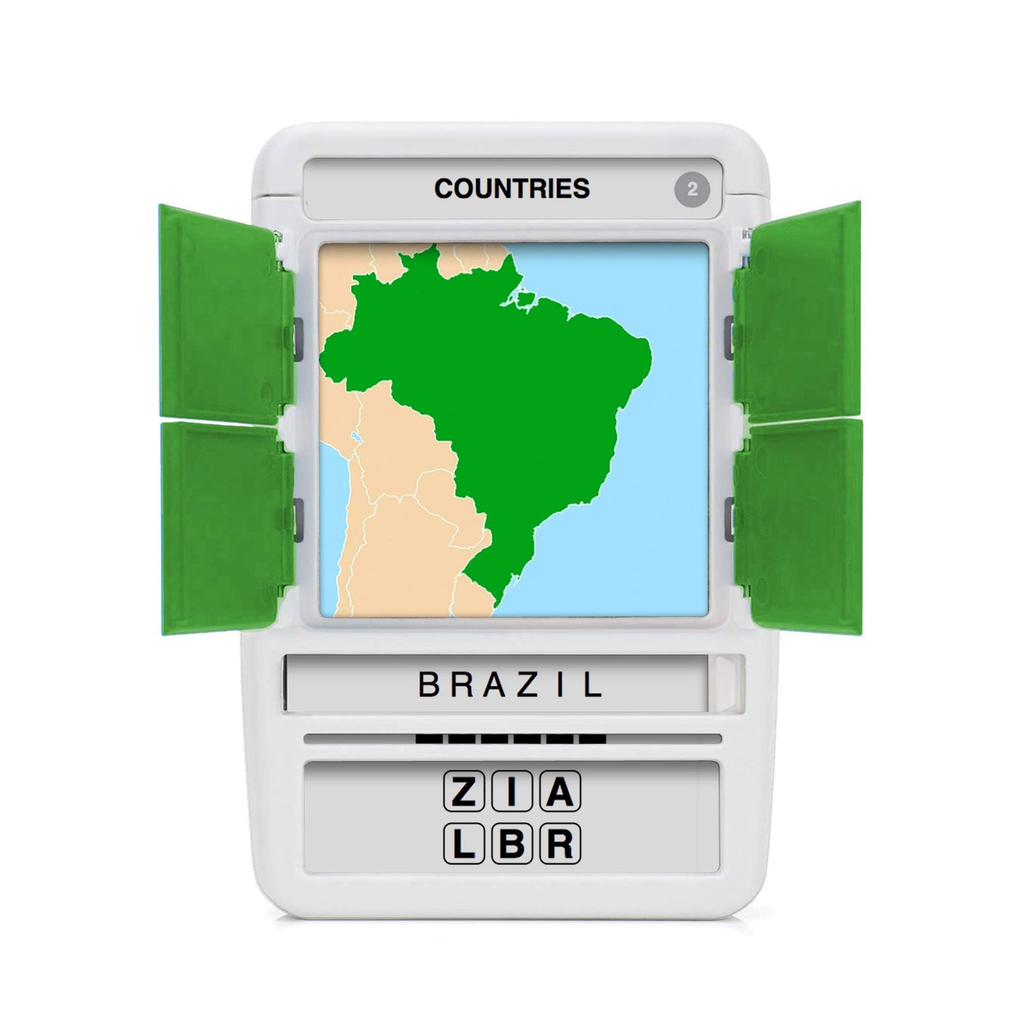 100 PICS Countries of the World Travel Game - Geography Flash Card Quiz, Pocket Puzzles For Kids And Adults