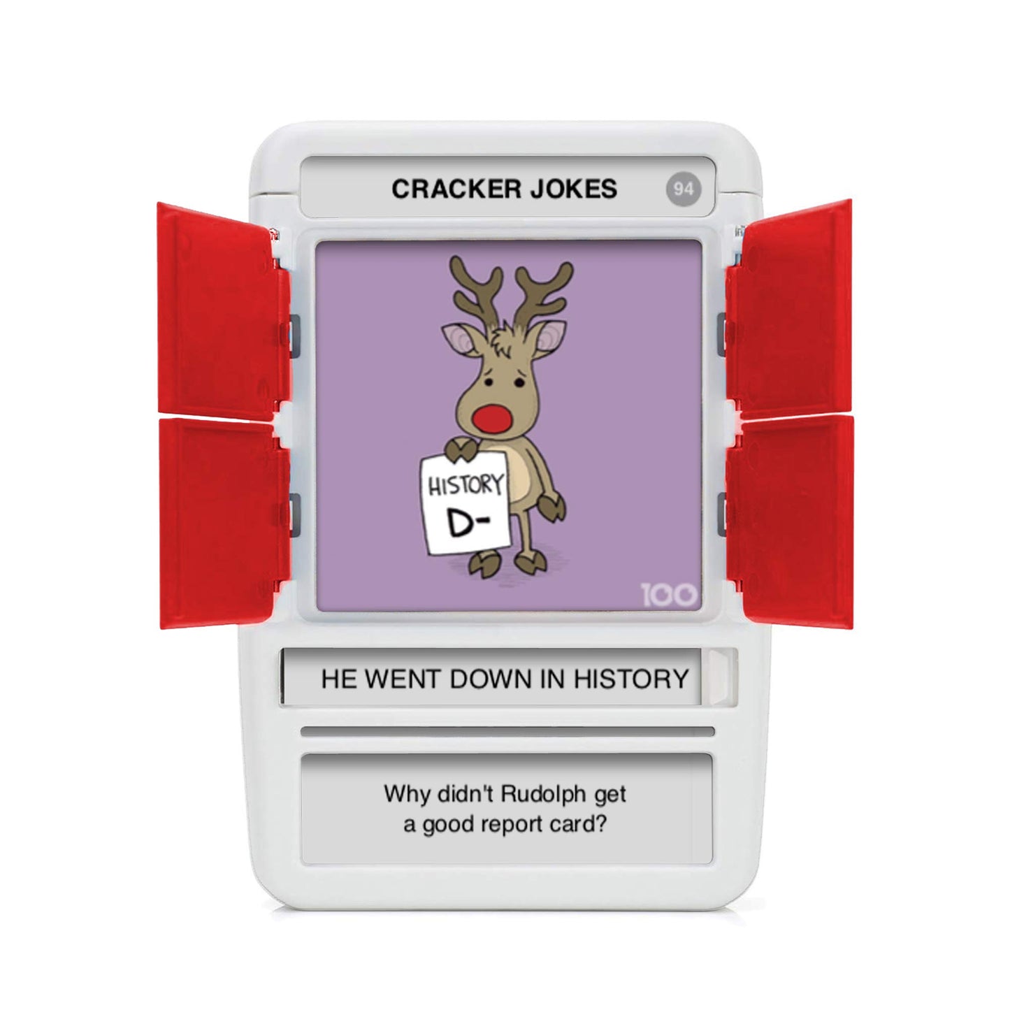 100 PICS Christmas Jokes Family Game - Secret Santa Stocking Fillers Xmas Gifts And Travel Card Games