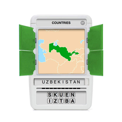 100 PICS Countries of the World Travel Game - Geography Flash Card Quiz, Pocket Puzzles For Kids And Adults