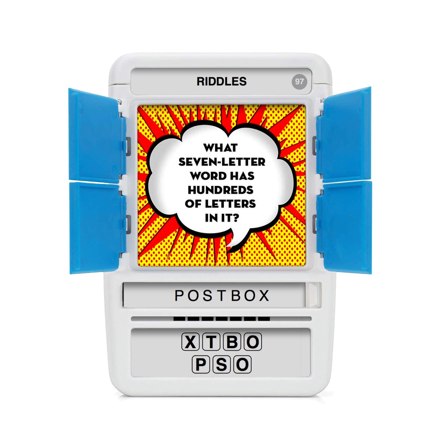 100 PICS Riddles - Guess 100 Riddles | Flash Cards with Slide Reveal Case | Travel Game, Gift, Stocking Filler | Fun for Kids and Adults - Play Together | Ages 6+