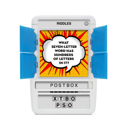 100 PICS Riddles - Guess 100 Riddles | Flash Cards with Slide Reveal Case | Travel Game, Gift, Stocking Filler | Fun for Kids and Adults - Play Together | Ages 6+