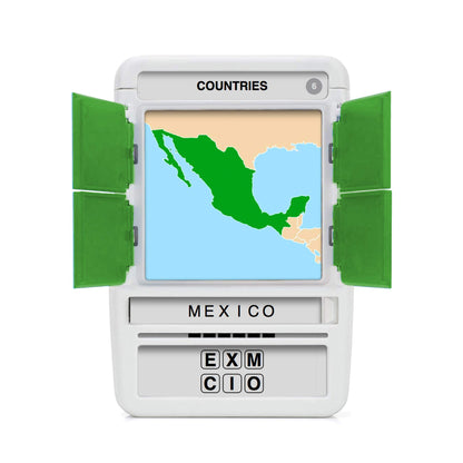 100 PICS Countries of the World Travel Game - Geography Flash Card Quiz, Pocket Puzzles For Kids And Adults