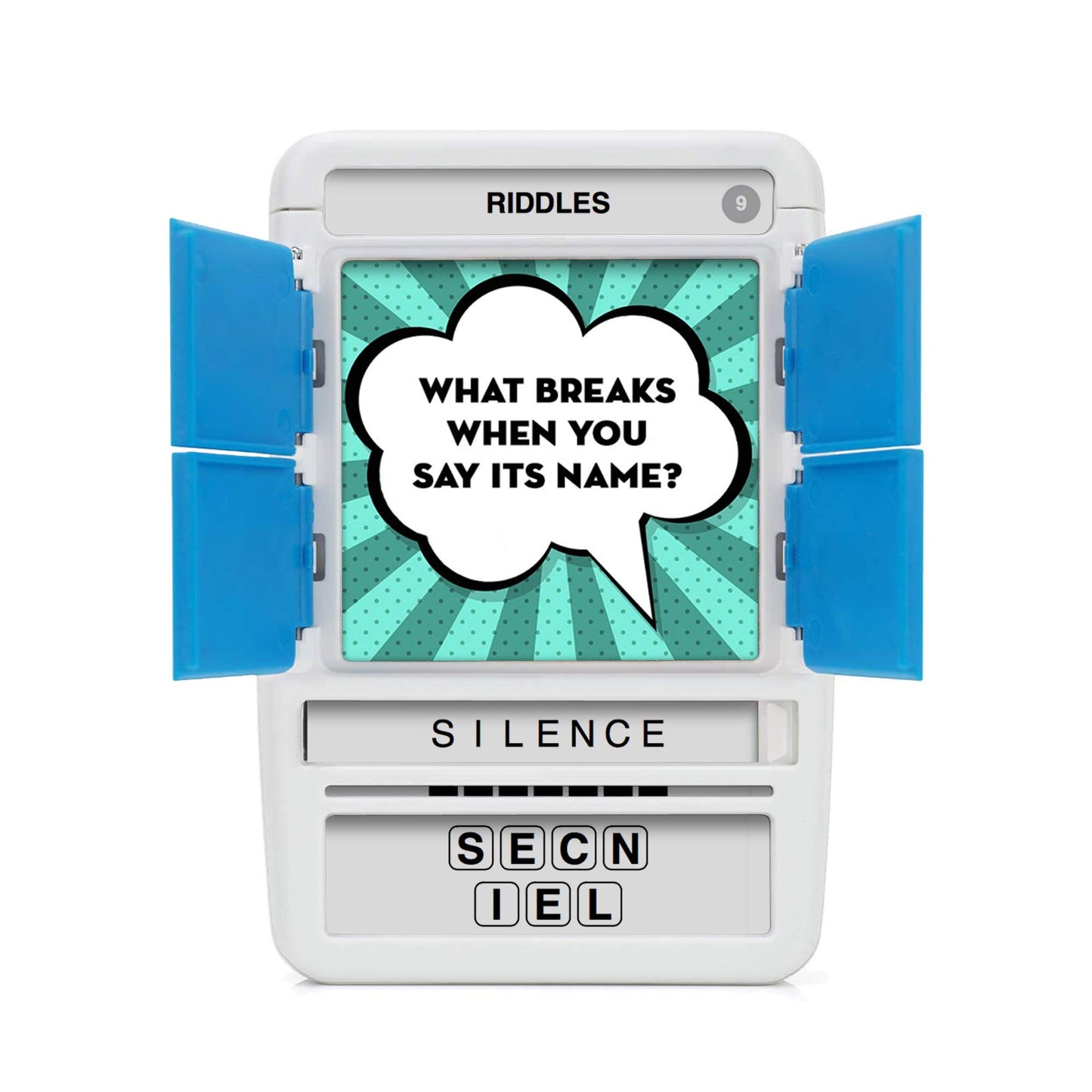 100 PICS Riddles - Guess 100 Riddles | Flash Cards with Slide Reveal Case | Travel Game, Gift, Stocking Filler | Fun for Kids and Adults - Play Together | Ages 6+