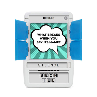 100 PICS Riddles - Guess 100 Riddles | Flash Cards with Slide Reveal Case | Travel Game, Gift, Stocking Filler | Fun for Kids and Adults - Play Together | Ages 6+
