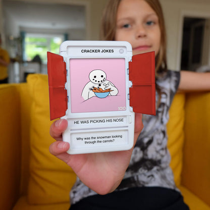 100 PICS Christmas Jokes Family Game - Secret Santa Stocking Fillers Xmas Gifts And Travel Card Games