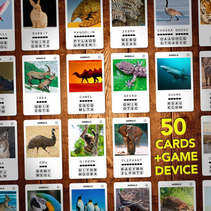 100 PICS Animals Game - Fun Travel Games for Curious Kids (Amazing Animals Pack) [Pocket Card Quiz]
